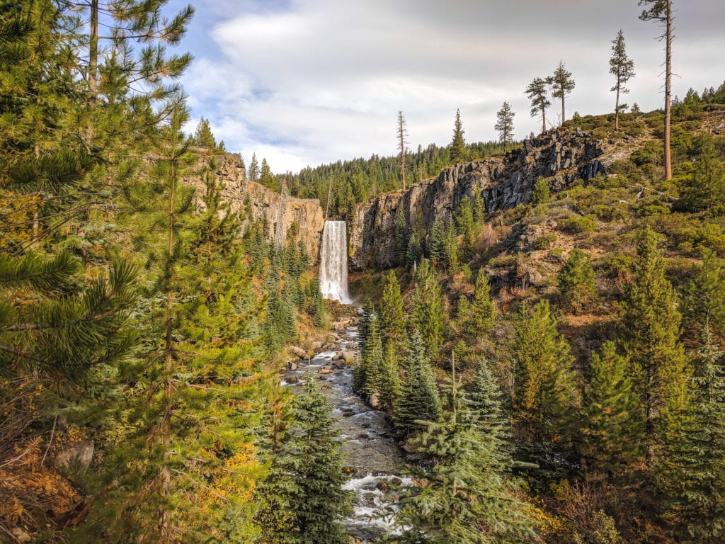 Tumalo Falls Located Near Bend, Oregon