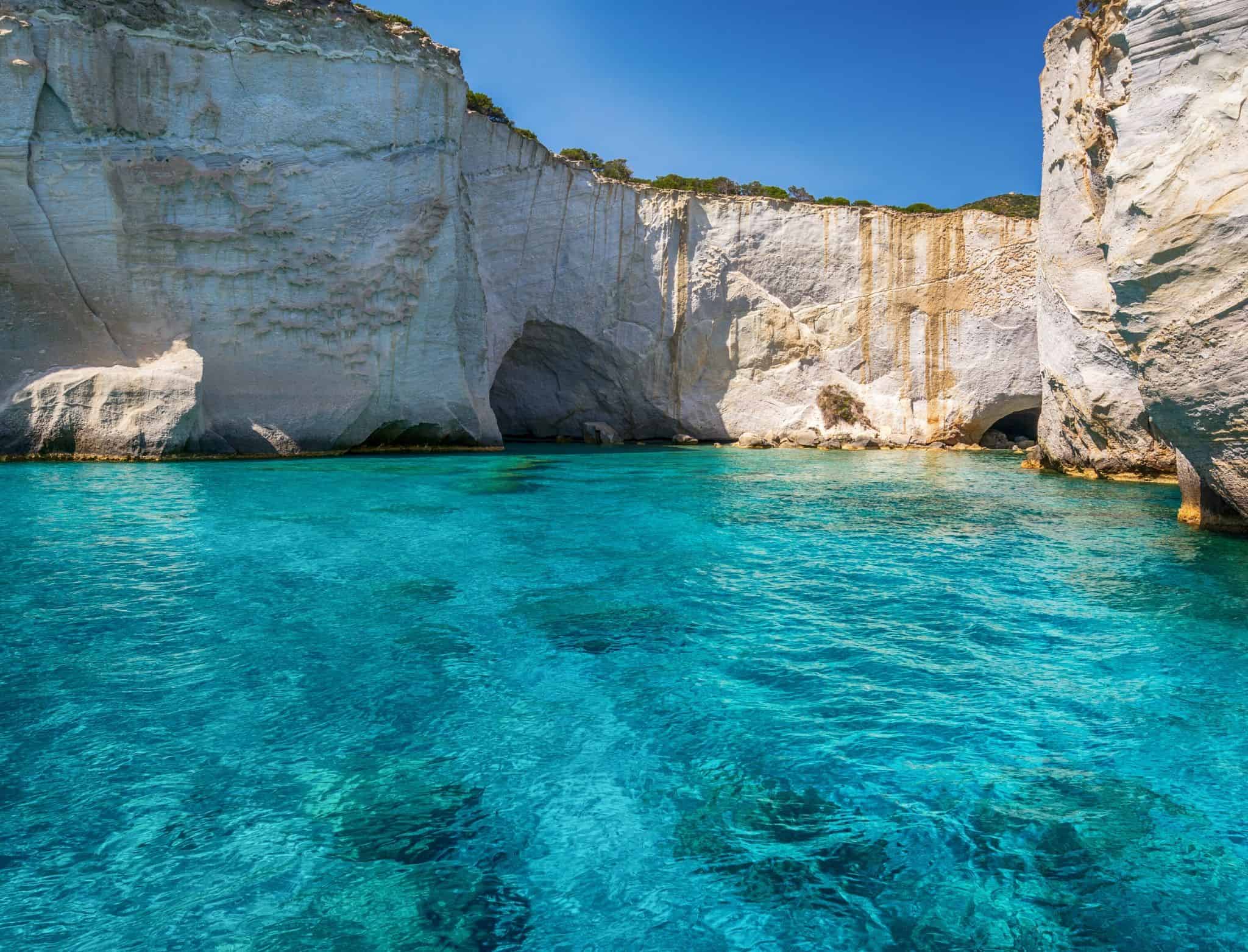Kleftiko Milos Greece The Best Beach On The Island Mike Laura Travel