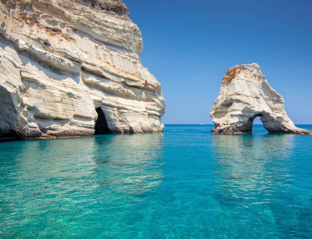 Kleftiko Milos Greece The Best Beach On The Island Mike Laura Travel