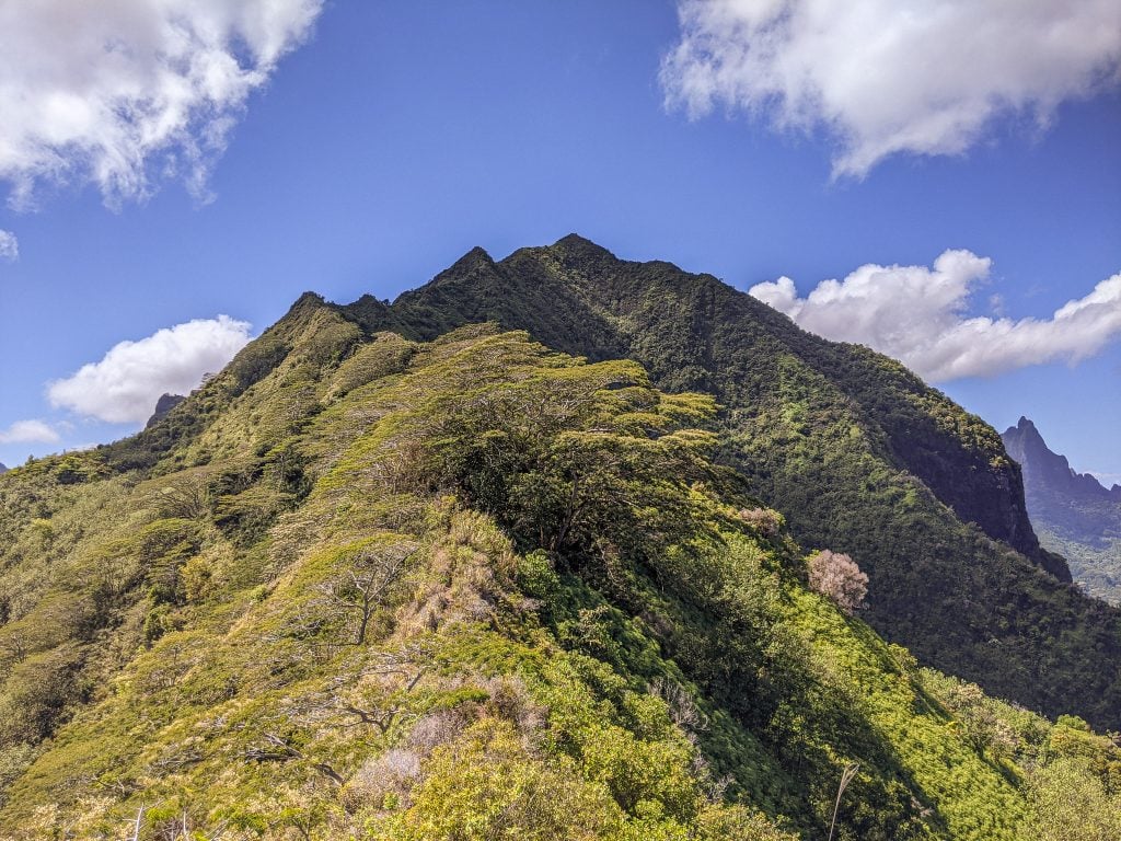Climbing Mount Rotui In Moorea, French Polynesia