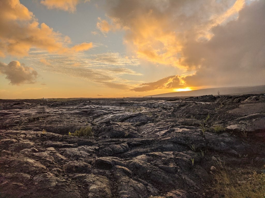 Catch A Sunrise Over The Lava.