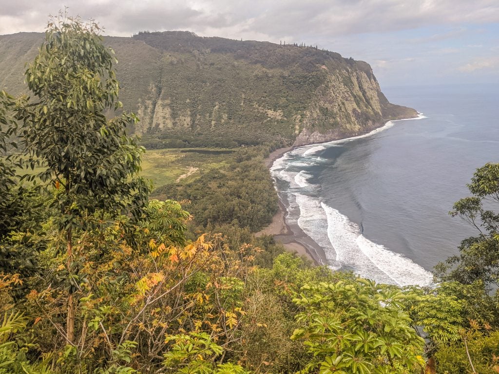 An Aerial View of Waipio Valley On The Big Island of Hawaii.