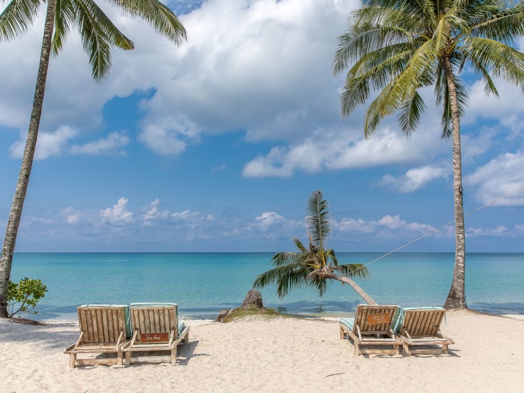 Beach View On Koh Kood Island Thailand.