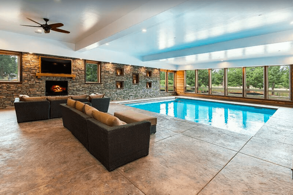 An Indoor Private Pool in Airbnb.