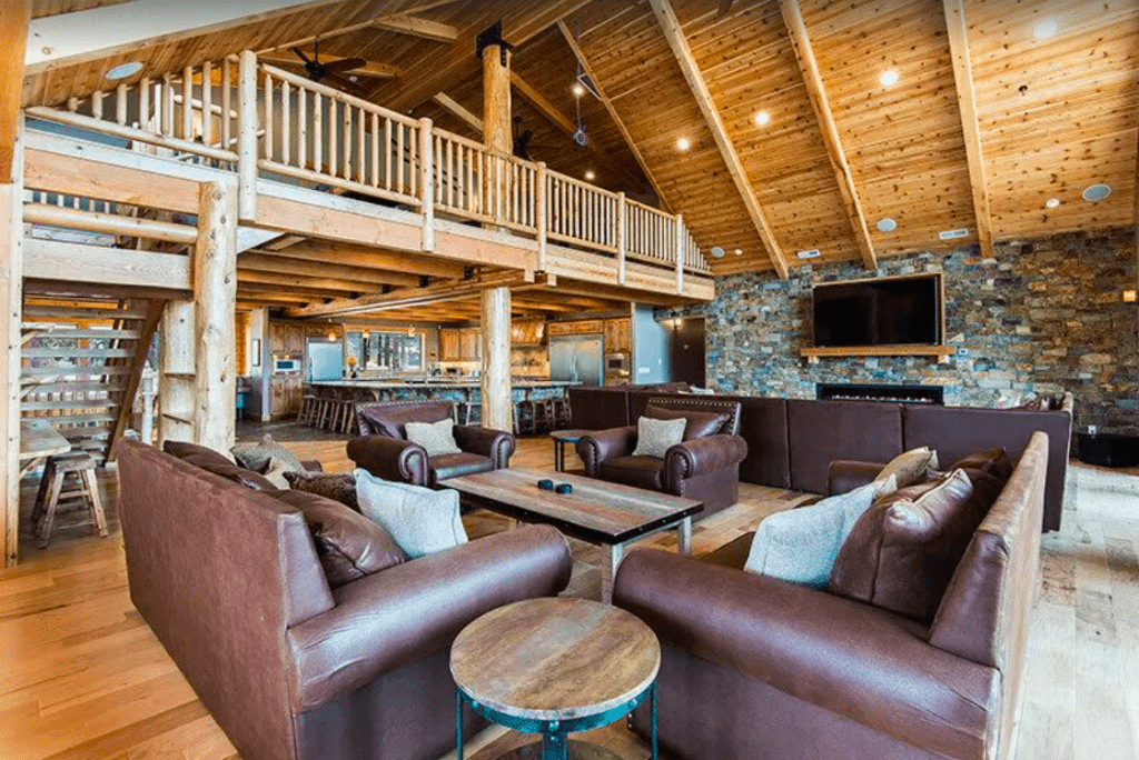 Living Space In Airbnb Rental.