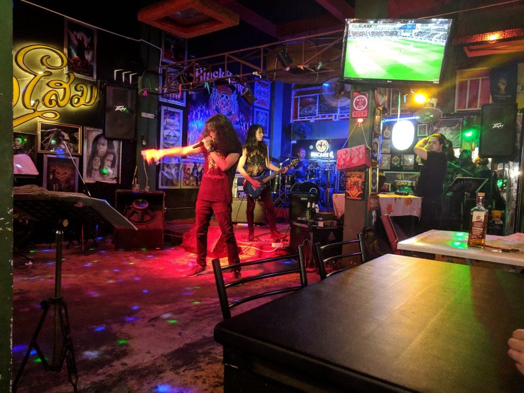 A Live Band at the Chiang Mai Night Bazaar.