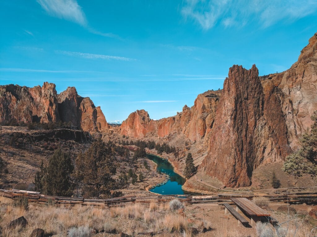 A Panoramic View of Smith Rock State Park in Terrebonne, Oregon.