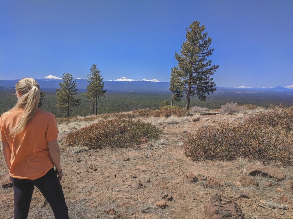 Standing On Top of Bessie Butte in Bend, Oregon - The Perfect Place For Camping.