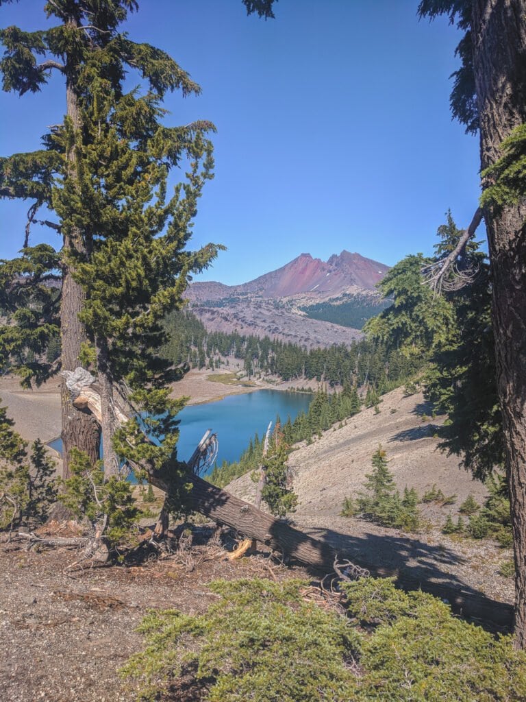 A View of Moraine Lake Campground Near Bend, Oregon.