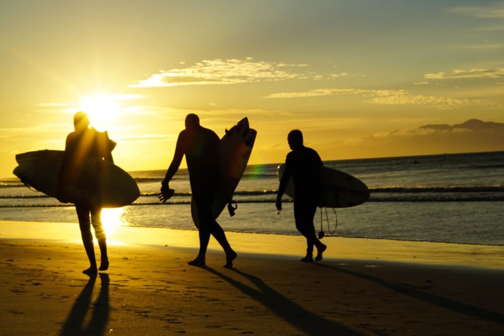 Muizenberg Surfers - Walking Along One of the Many Beaches in Cape Town, South Africa.