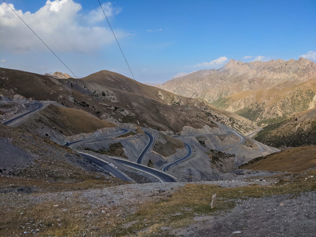 A View of the Pamir Highway From Osh, Kyrgyzstan.