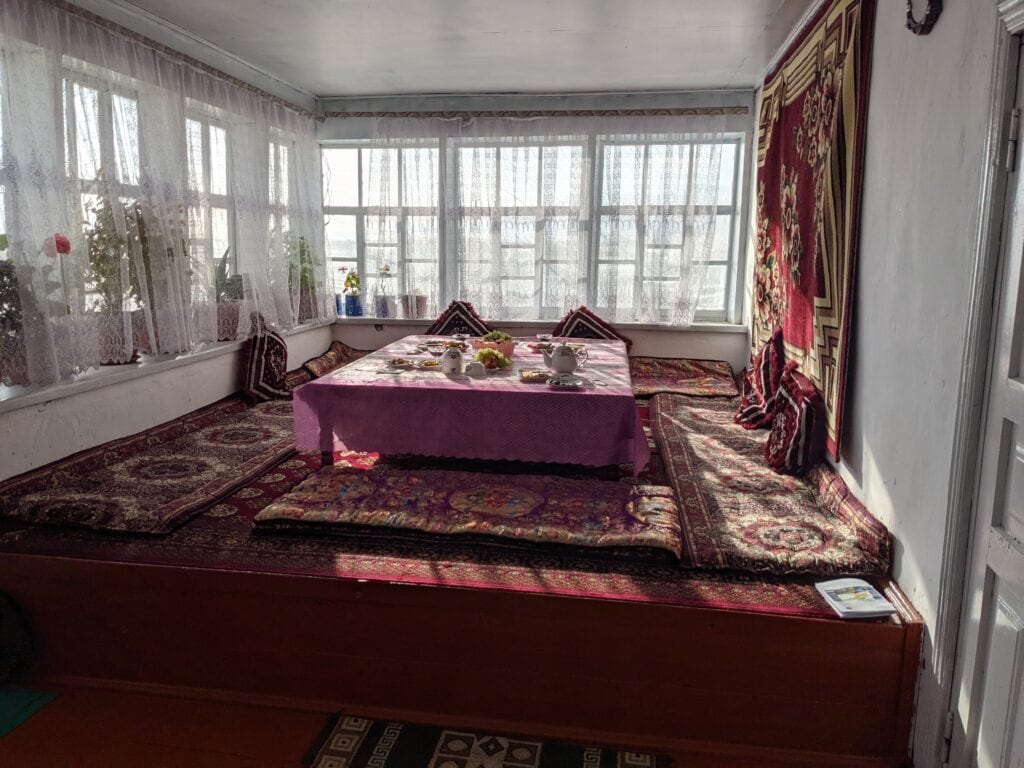 A View of A Traditional Dining Setting in Osh, Kyrgyzstan.
