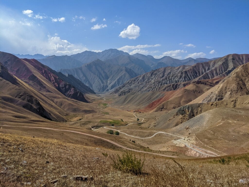 A View of a Valley Near Osh, Kyrgyzstan.
