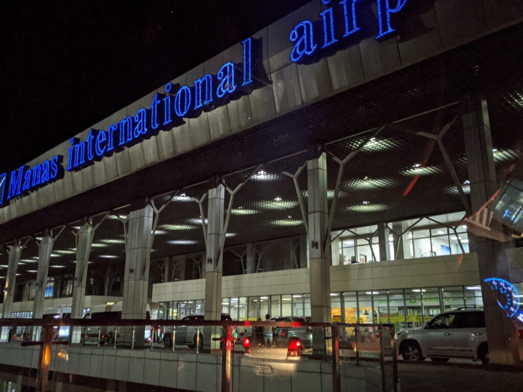 A Picture of Manas International Airport In Bishkek, Kyrgyzstan.