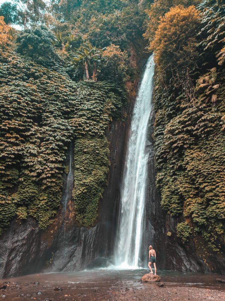 Another waterfall in Bali that Laura is exploring.