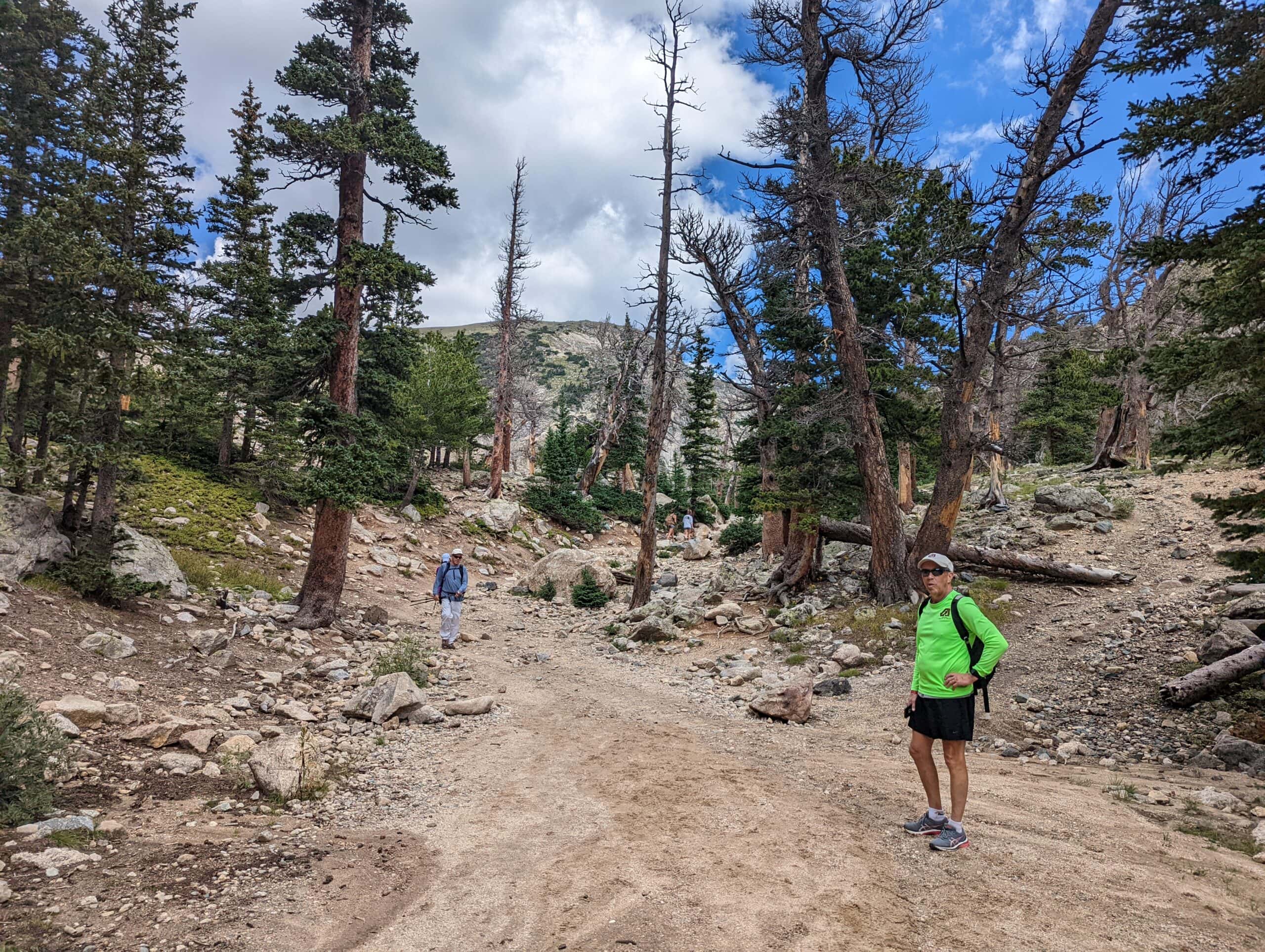 Hiking up to Saint Mary's Glacier near Idaho Springs, Colorado