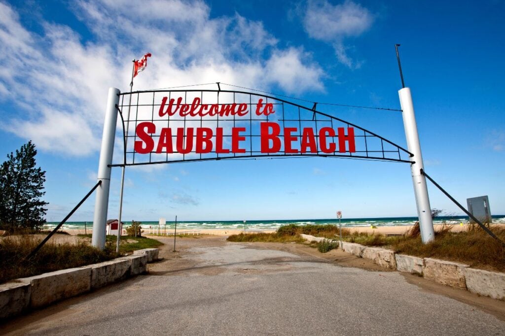 Sauble Beach Town Sign
