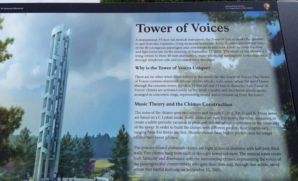 Flight 93 National Memorial in Shanksville (9/11 Memorial) is one of the most famous landmarks in Pennsylvania.