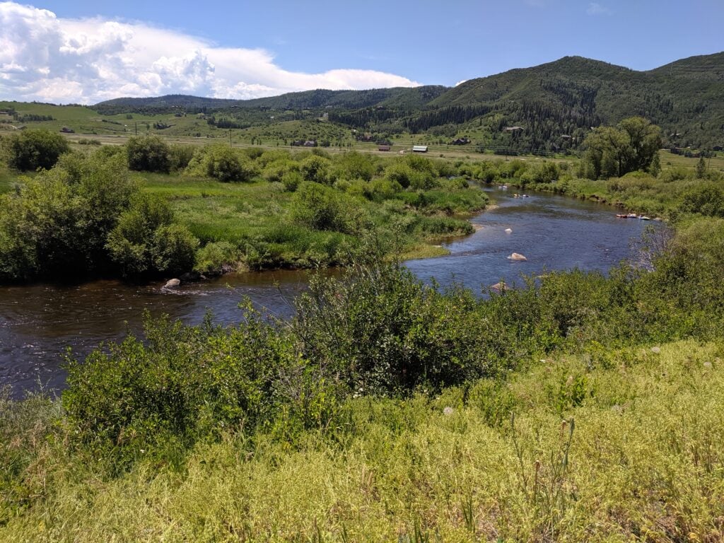 River in Steamboat Springs, where you will find the Steamboat Marathon.