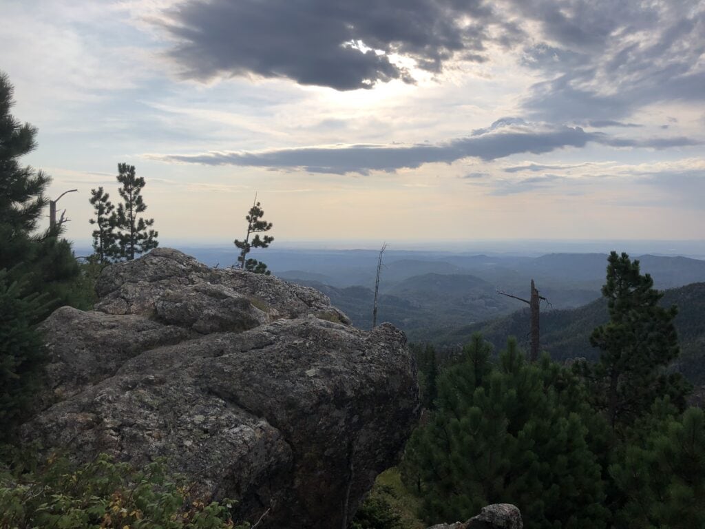 Amazing panoramic views seen on Black Hills hiking trails.