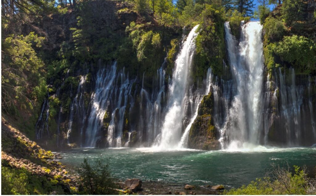 McArthur Burney Falls, a sight to behold on a day trip drive in Northern California