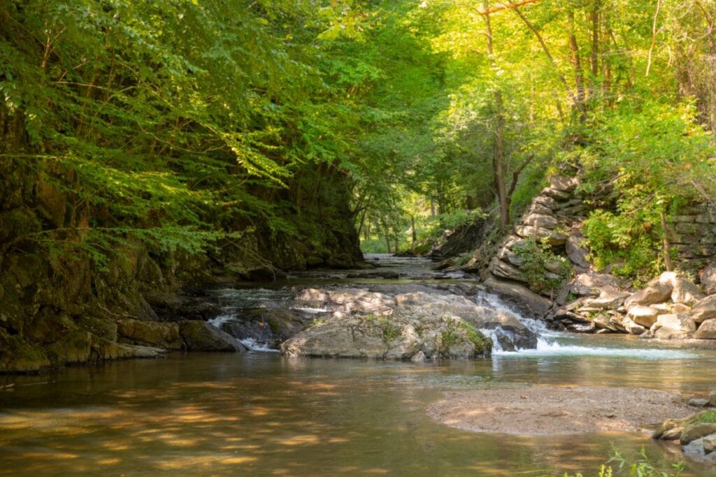 Gunpowder Falls is one of the most scenic waterfalls in Maryland