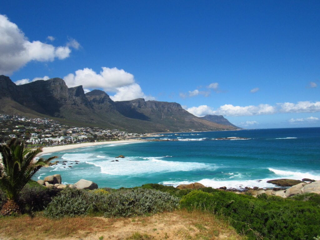 Clifton Beach in Cape Town, a more relaxed, coastal city when comparing Cape Town vs Johannesburg