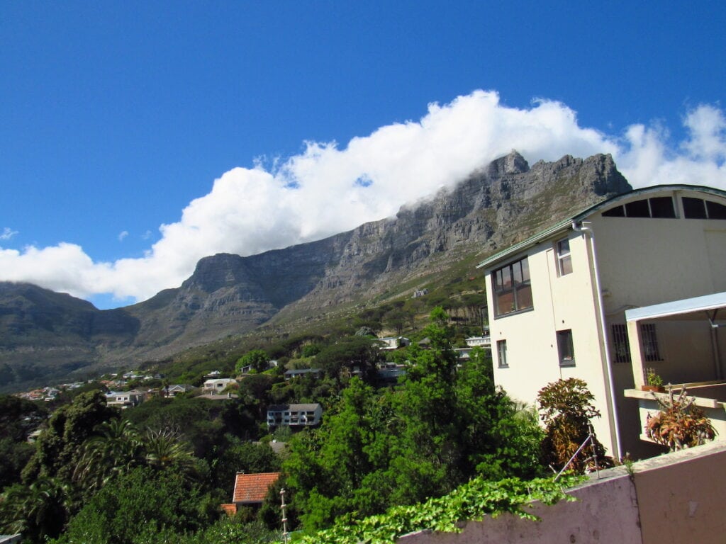 Incredible view of Table Mountain in Cape Town, one of the top reasons to visit Cape Town vs Johannesburg