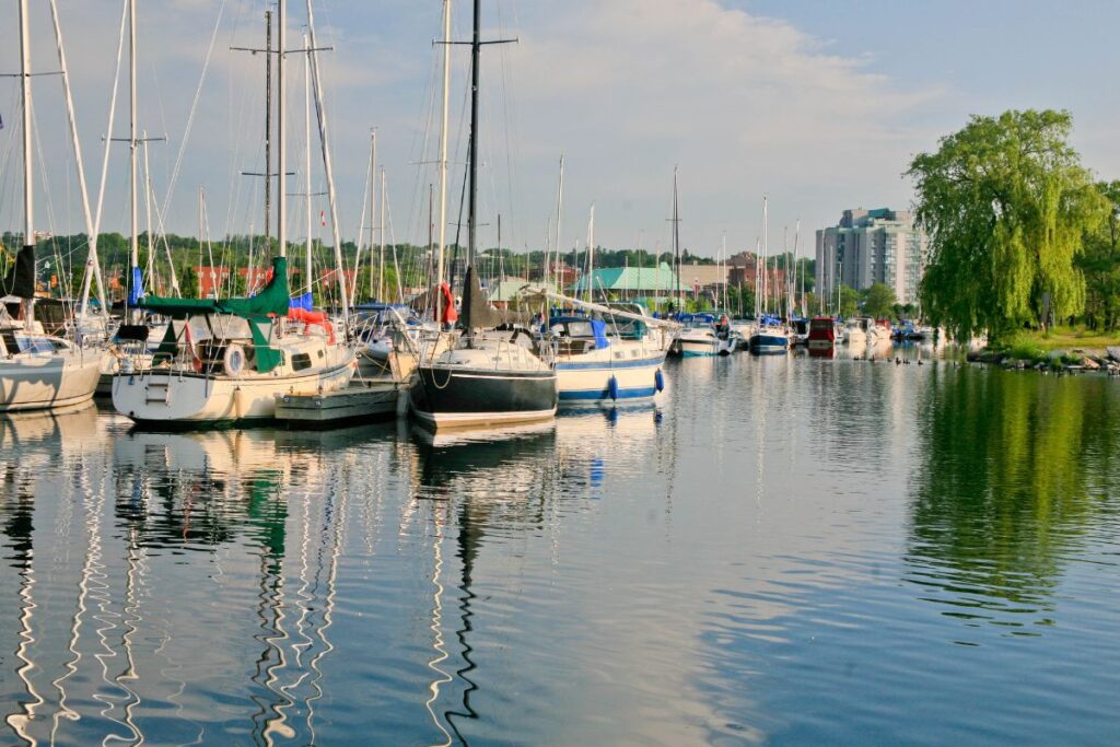 Barrie is known for it's beautiful waterfront on Lake Simcoe.