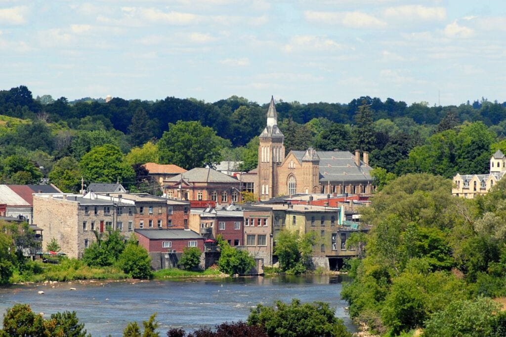 The prettiest town in Ontario award goes to Paris, Ontario.