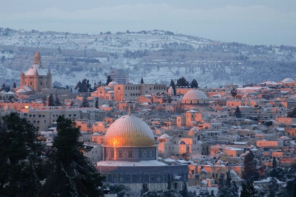 Jerusalem does get snow in the winter.