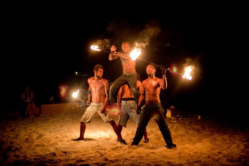 A fire dancing show is one of the coolest things to do in Bora Bora.