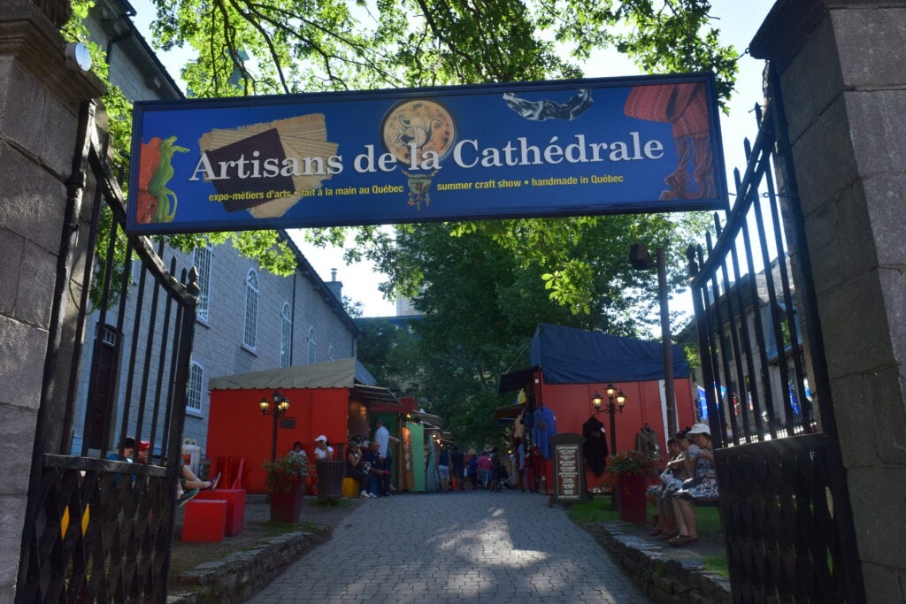 Artisans de la Cathedrale is a market, and a unique Quebec City attraction.