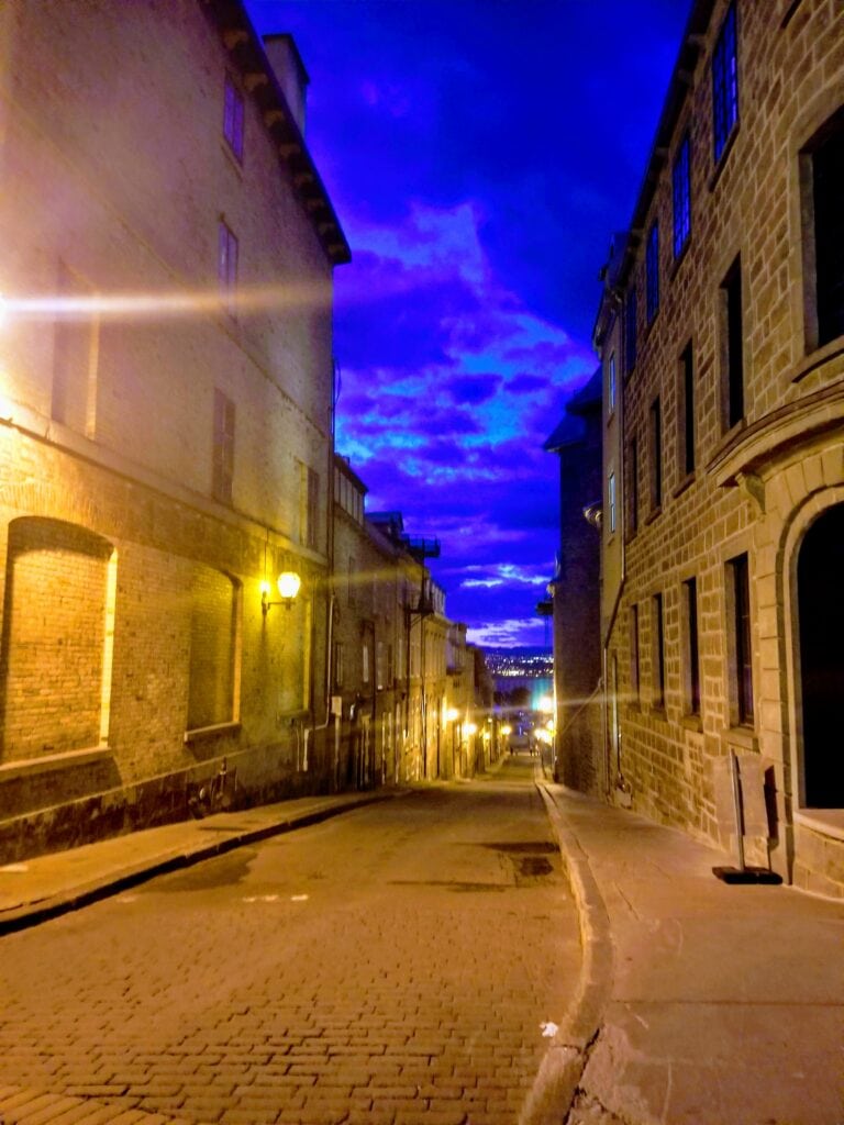 Ghost walks in the old town is one of our favorite things to do in Quebec city.