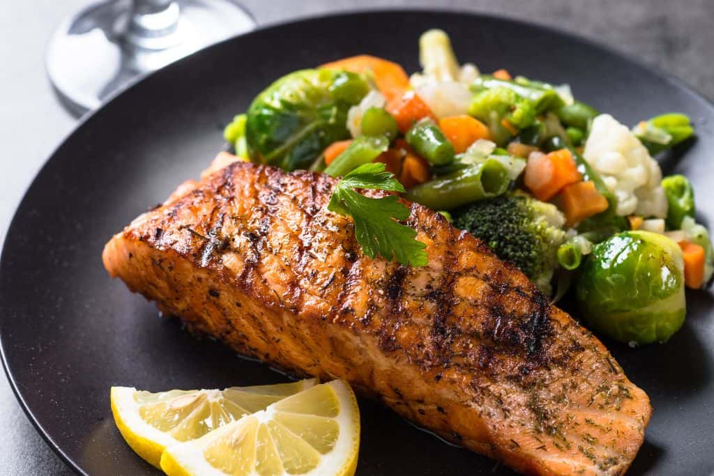 You can find grilled salmon dishes like this at some of the great places to eat in Idaho Falls