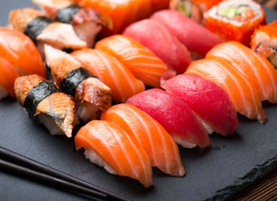 At one of Idaho Falls' best restaurants, Fuji Sushi & Hibachi, you can delicious, fresh sushi like this.