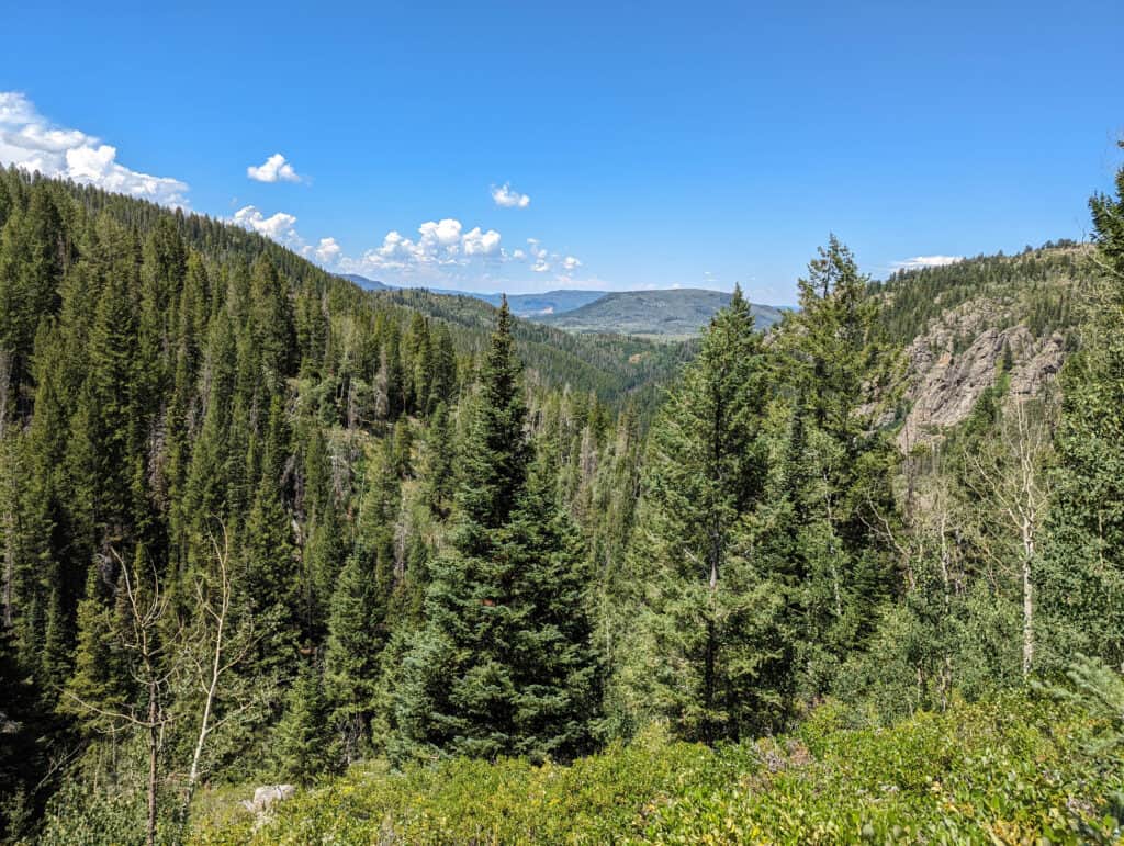 A view of the Yampa Valley from Silver Creek Trail in Oak Creek.