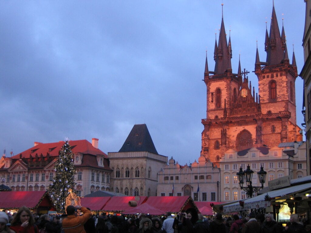 Visiting the Prague Old Town Square Christmas Markets is one of the best things to do in Czech Republic in December