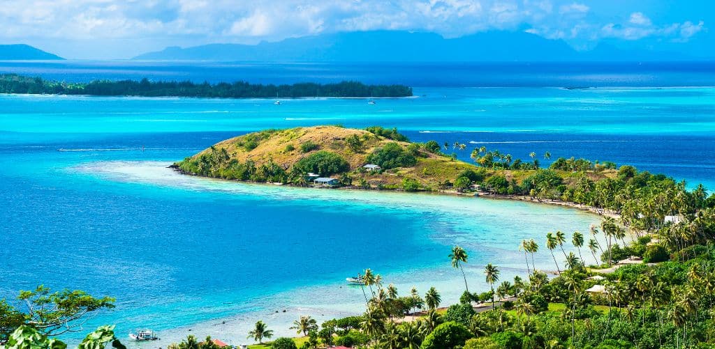 Panoramic view of Bora Bora