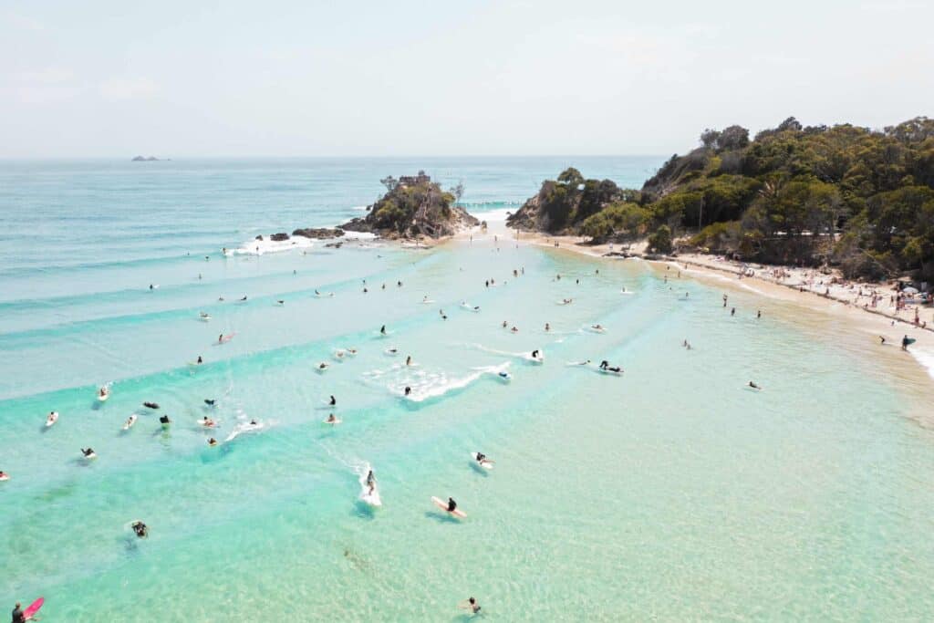 Australia is worth visiting for the incredible surfing at Byron Bay.