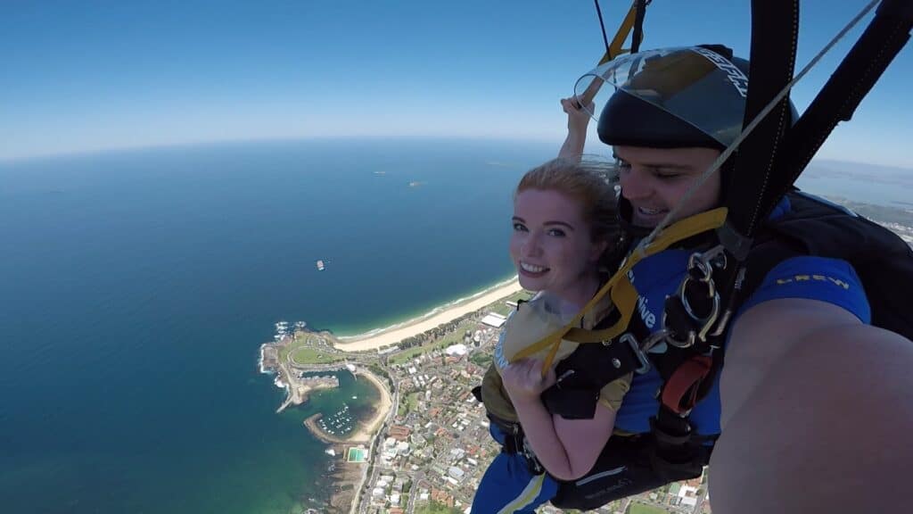 Doesn't skydiving over Sydney look fun?