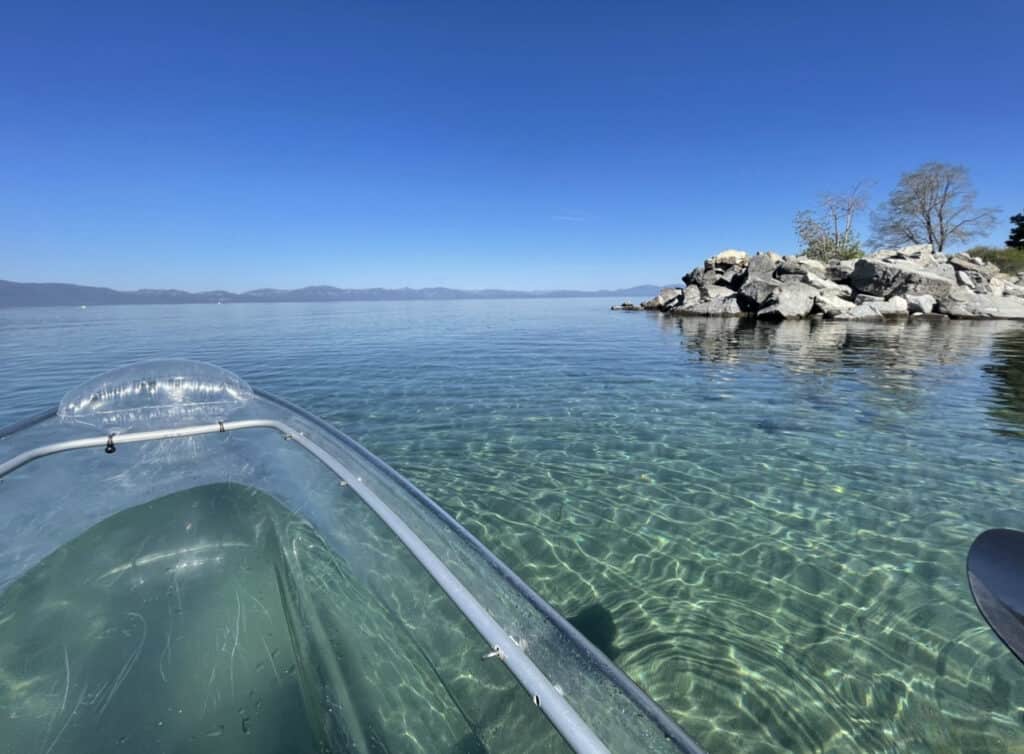 Clear kayaking is a unique way to see Lake Tahoe.