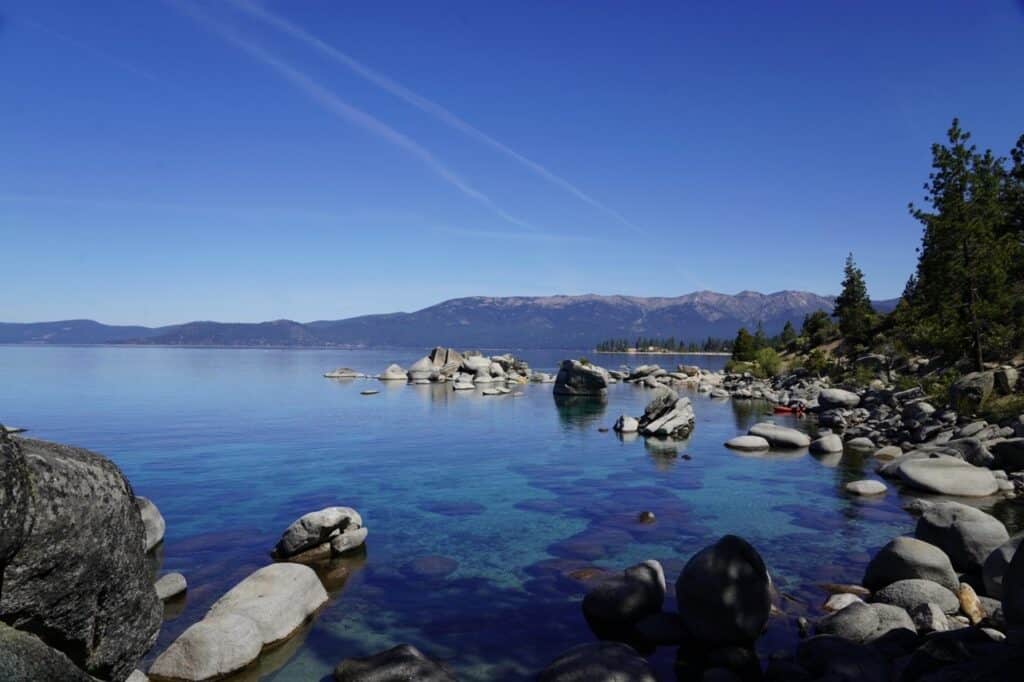 Sand Harbor is one of the most scenic areas to drive in Lake Tahoe.