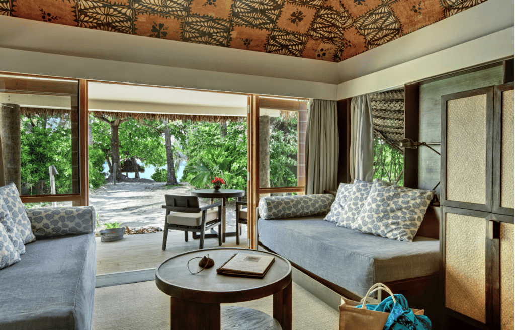 A picture of the inside of a Fiji all inclusive resort.
