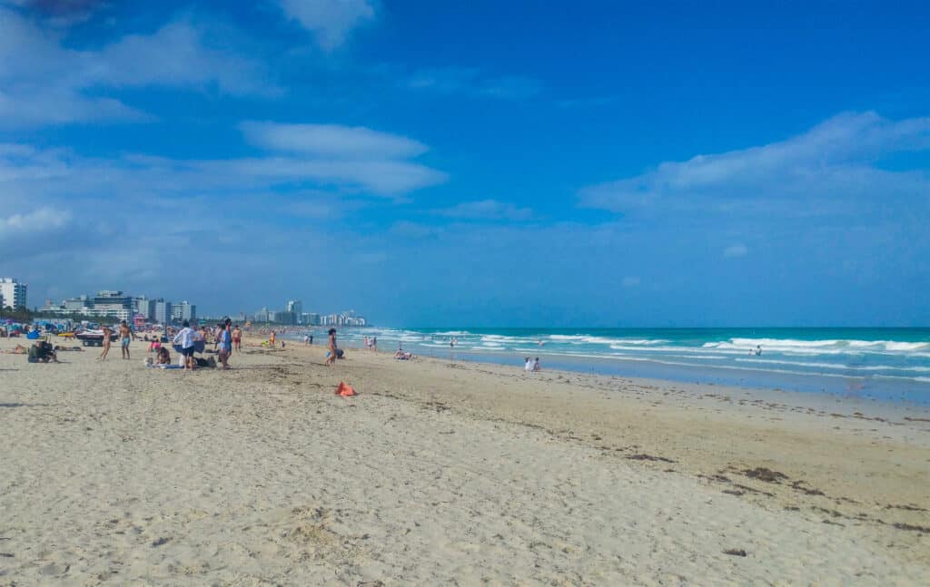 The blue skies over South Beach and the lapping waves make Miami worth visiting.