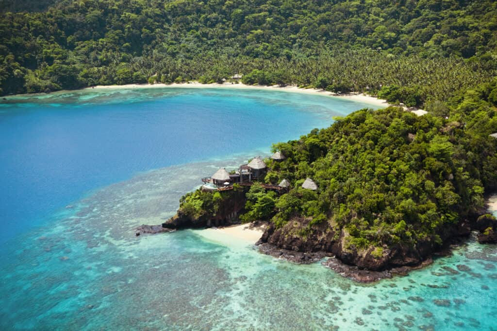 Overwater Bungalows on COMO Laucala Island Beaches