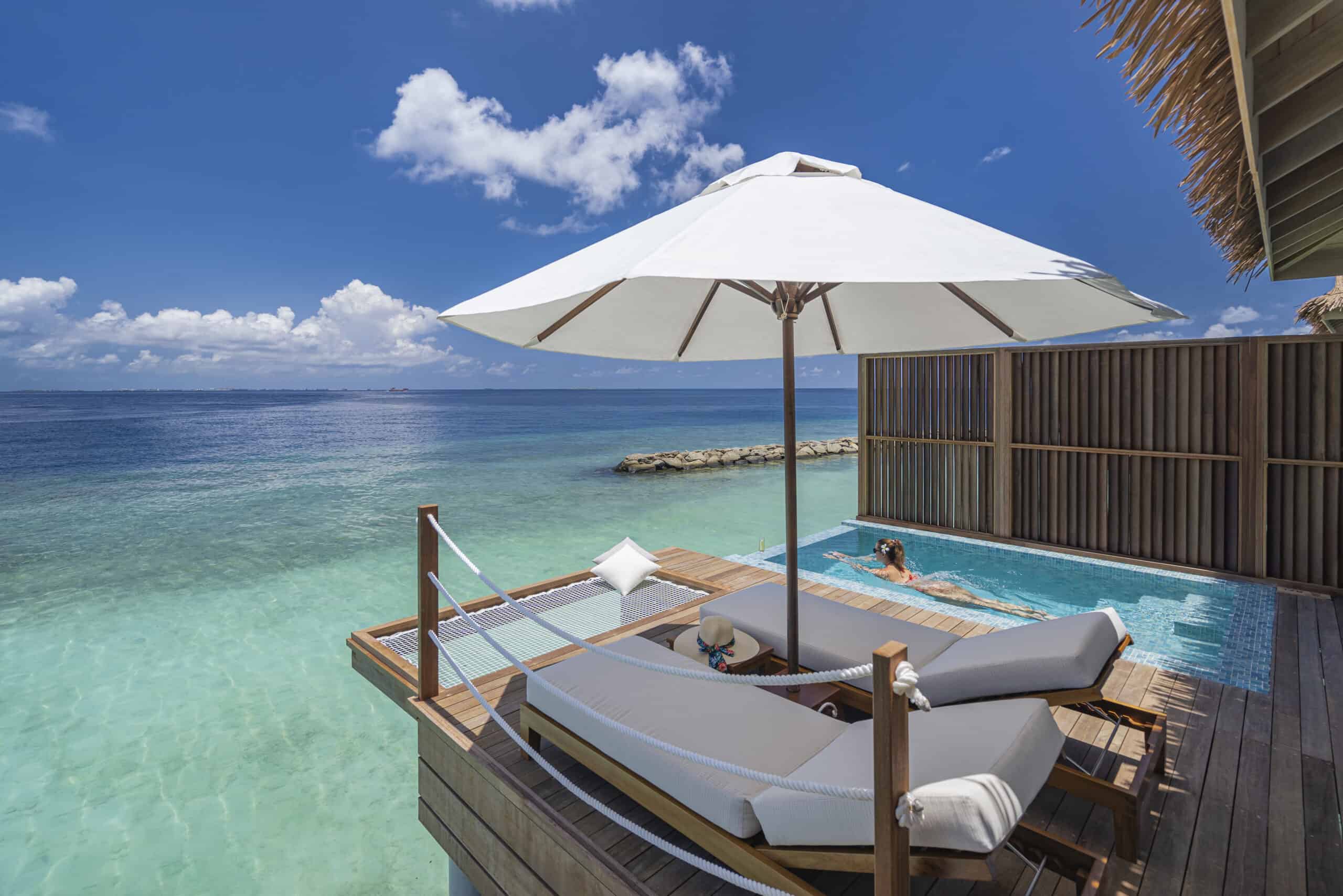 Bandos Island Resort Overwater Bungalow featuring Infinity Pool