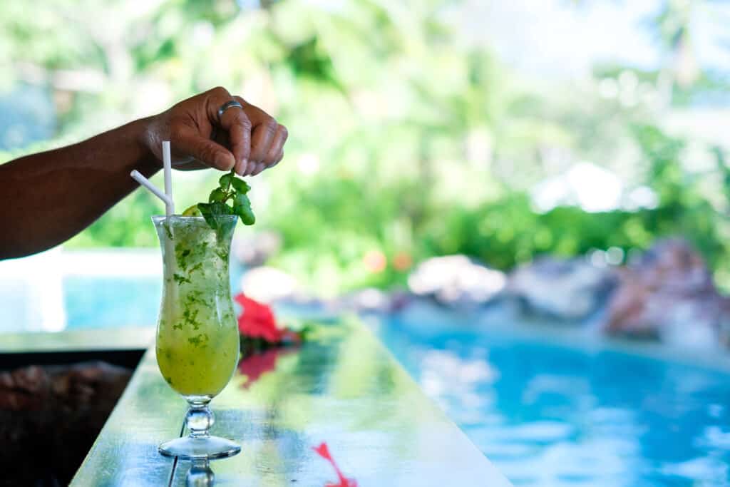Likuliku Malolo Overwater Bungalow Bar featuring Drink by the Poolside