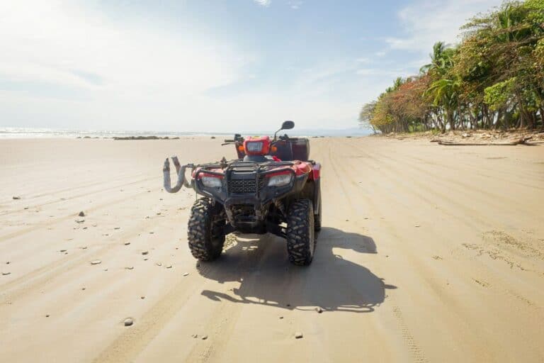 ATV on a tropical beach
