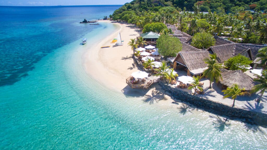 Aerial View of Castaway Island